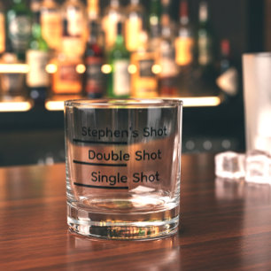 Funny Personalisiert Shoot Pour Whiskyglas