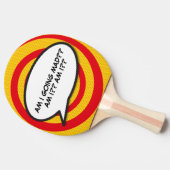 Funny Personalisiert Speech Bubble Moderne Cool Tischtennis Schläger (Seitenansicht)