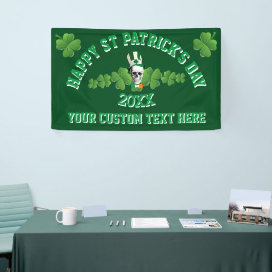 Funny personalisiert Sr Patrick's Day. Banner (Messeveranstaltung)