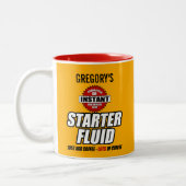 Funny Personalisiert Starter Fluid Zweifarbige Tasse (Links)
