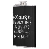 Funny Personalisiert Teacher Geschenk, weil Flachmann (Links)