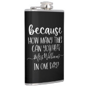 Funny Personalisiert Teacher Geschenk, weil Flachmann (Rechts)