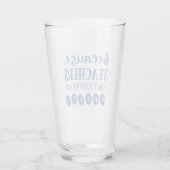 Funny Personalisiert Teacher Gift Survival auf Äpf Glas (Rückseite)