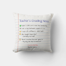 Funny Personalisiert Teacher Pillow - Einstufungsh Kissen