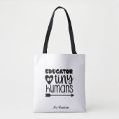 Funny personalisiert Teacher's gift Tote Bag Tasche (Vorderseite)