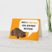 Funny Personalisiert Toad-Ally Cool Geburtstag