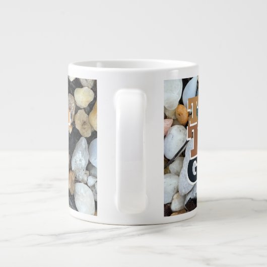 Funny Personalisiert Tough Typ Statement Jumbo-Tasse (Rückseite)