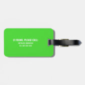 Funny Personalisiert Travel Addict Gepäckanhänger (Rückseite horizontal)