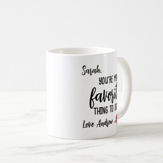 Funny Personalisiert Valentine's Geschenk Kaffeetasse (VorderseiteRechts)