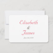 Funny Personalisiert Wedding RSVP Einladungskarte (Rückseite)