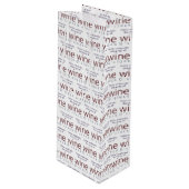 Funny Personalisiert Wine O'clock Geschenktüte Für Weinflaschen (Vorderseite Schrägansicht)