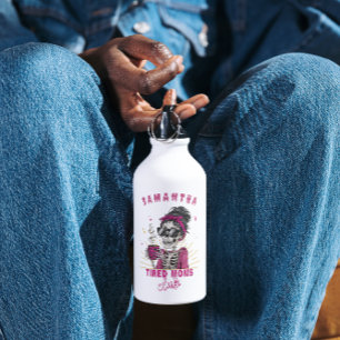 Funny Personalisiert Zombie Kaffee Tired Mama Club Quadratischer Aufkleber