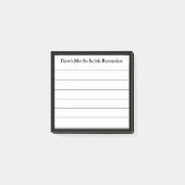 Funny Personalisierte Erinnerung Lined Sticky Post-it Klebezettel (Vorderseite)