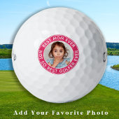 Funny Personalisierte Mama Pink Custom Foto Golfball