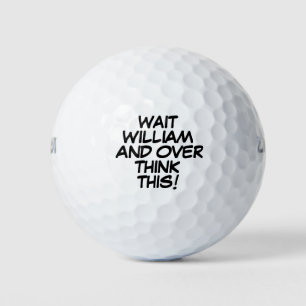Funny Personalisierte über Think Message Golfball