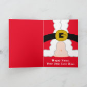 Funny personalisierten Weihnachten. Feiertagskarte (Innenseite)