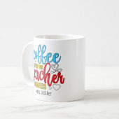 Funny Personalisierter Kaffee gibt Teacher-Powern Kaffeetasse (Vorderseite Links)