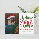 Funny Personalisierter Niedlicher Hund Weihnachten (Stehend Vorderseite)