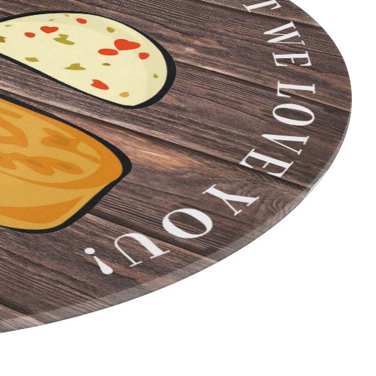 Funny Personalisierter Vater Käse Pun Rustic Schneidebrett (Ecke)