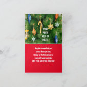 Funny personalisierter Weihnachtshüte Foto im Loch Einladung (Innenseite)