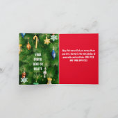 Funny personalisierter Weihnachtshüte ins Loch Einladung (Innenseite)