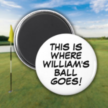 Funny Personalisiertes Comic Golf Ball Marker