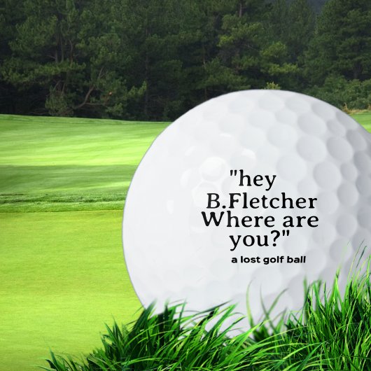 Funny Personalisiertes Comic Lodge Golf Ball mit N