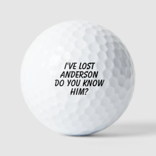 Funny Personalisiertes Comic Reservieren Sie über Golfball