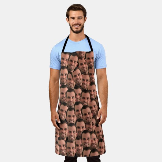 Funny Personalisiertes Foto Gesicht Koch Geschenk. Schürze (Getragen)