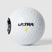 Funny Personalisiertes Foto und Name verloren Golfball (Logo)