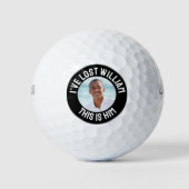 Funny Personalisiertes Foto verloren Golfball (Vorderseite)