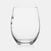 Funny Personalisiertes Geschenk für Mama, die Lieb Weinglas Ohne Stiel (Links)