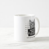Funny Personalize Guilty Kitty Kaffeetasse (VorderseiteRechts)