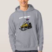 Funny Personalize Snowmobile Skeletter Hoodie (Vorderseite)