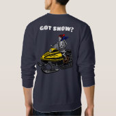 Funny Personalize Snowmobile Skeletter Sweatshirt (Rückseite)