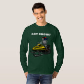 Funny Personalize Snowmobile Skeletter T-Shirt (Vorne ganz)