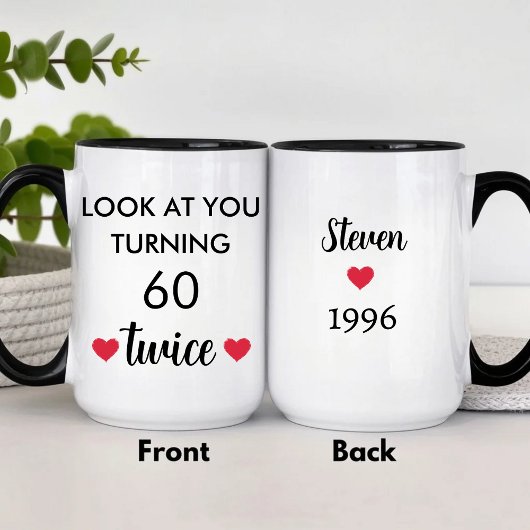 Funny Personalized 60th Birthday  Tasse