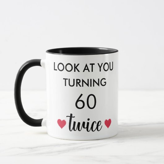 Funny Personalized 60th Birthday Tasse (Links)