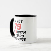 Funny Personalized 79th Birthday Experience Tasse (Vorderseite Links)