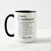 Funny Personalized Chaos Coordinator Appreciation Tasse (Links)