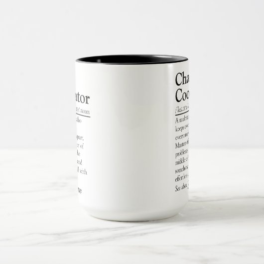 Funny Personalized Chaos Coordinator Appreciation Tasse (Zentrum)