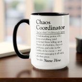 Funny Personalized Chaos Coordinator Appreciation Tasse