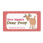 Funny Personalized Christmas Gift Reindeer Poop (Vorne)