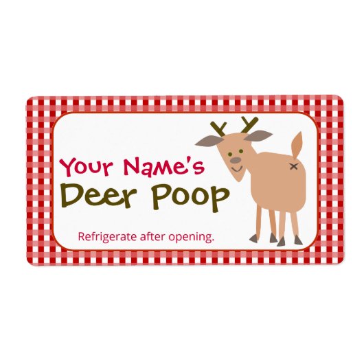 Funny Personalized Christmas Gift Reindeer Poop (Vorne)