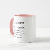 Funny Personalized Co-Teacher Definition Tasse (Vorderseite Links)