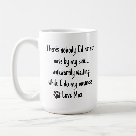 Funny Personalized Coffee Mug – Custom Quote Kaffeetasse (Links)