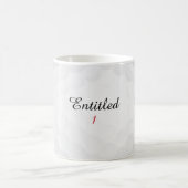 Funny Personalized Entitled 1 Initial Golf Name Kaffeetasse (Mittel)