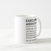 Funny Personalized Executive Assistant Definition  Kaffeetasse (VorderseiteRechts)
