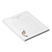 Funny Personalized Fishing  Notizblock (angewinkelt)