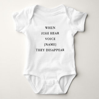 Funny Personalized Fishing Quote Baby Baby Strampler